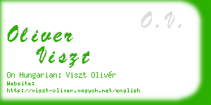 oliver viszt business card